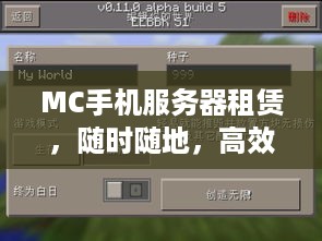 MC手机服务器租赁，随时随地，高效管理
