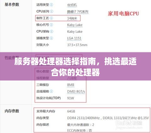 服务器处理器选择指南，挑选最适合你的处理器