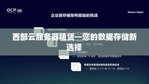 西部云服务器租赁—您的数据存储新选择