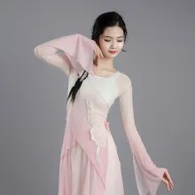 品牌纱衣舞蹈服装，轻盈飘逸，舞动时尚风采