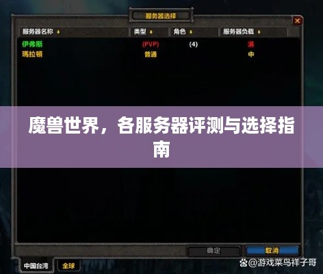 魔兽世界，各服务器评测与选择指南