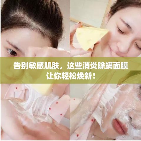 告别敏感肌肤，这些消炎除螨面膜让你轻松焕新！