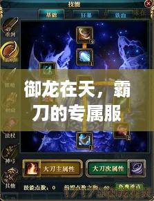 御龙在天，霸刀的专属服务器揭秘