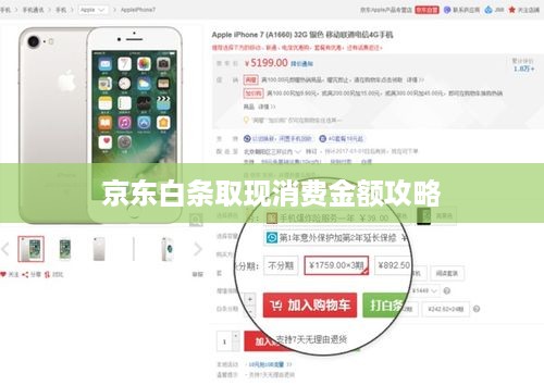 京东白条取现消费金额攻略