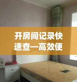 开房间记录快速查—高效便捷的新体验