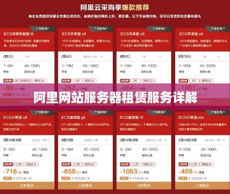 阿里网站服务器租赁服务详解