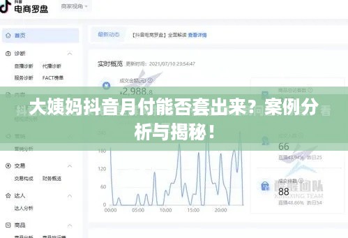 大姨妈抖音月付能否套出来？案例分析与揭秘！