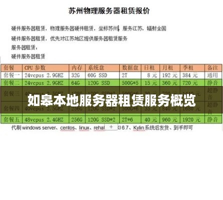 如皋本地服务器租赁服务概览