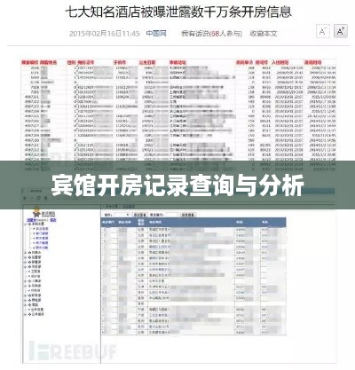 宾馆开房记录查询与分析