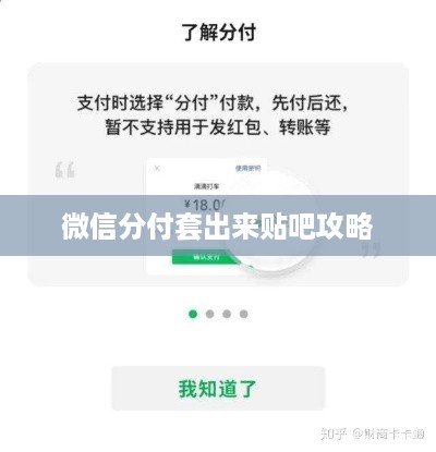 微信分付套出来贴吧攻略
