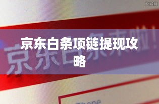 京东白条项链提现攻略