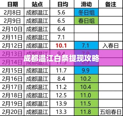 成都温江白条提现攻略
