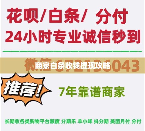 商家白条收钱提现攻略