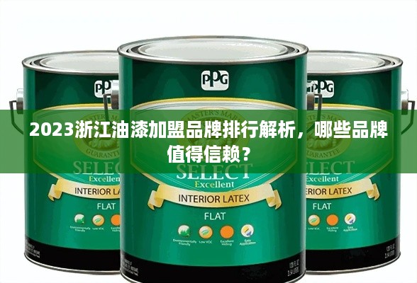 2023浙江油漆加盟品牌排行解析，哪些品牌值得信赖？