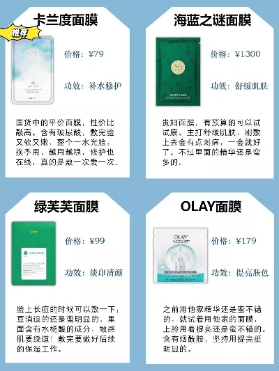 盘点那些性价比超高的面膜品牌，让你美丽不花冤枉钱！