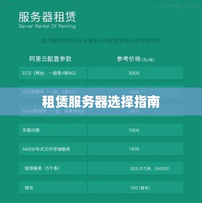 租赁服务器选择指南