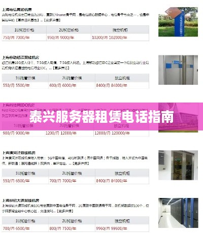 泰兴服务器租赁电话指南