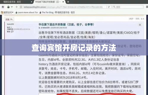 查询宾馆开房记录的方法