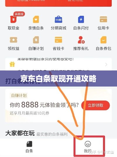 京东白条取现开通攻略