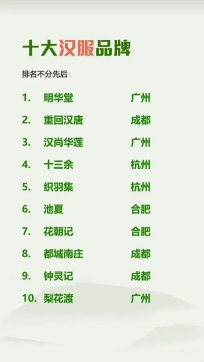 夏季清凉一夏，盘点十大舒适汉服品牌排行榜！