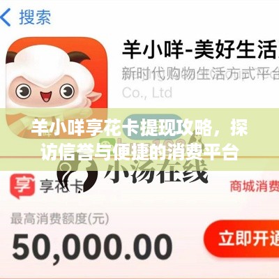 羊小咩享花卡提现攻略，探访信誉与便捷的消费平台