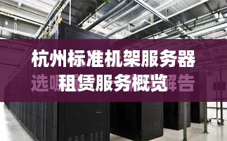 杭州标准机架服务器租赁服务概览