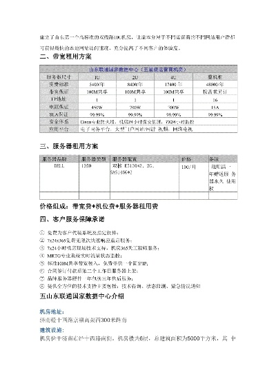 服务器租赁服务概览