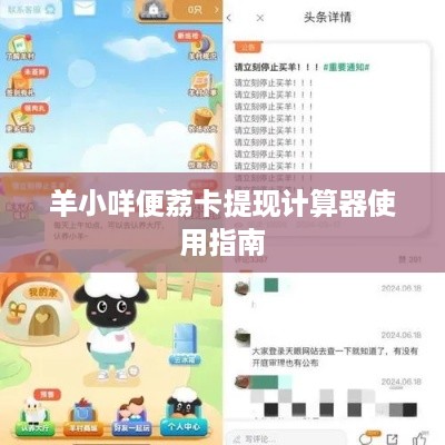 羊小咩便荔卡提现计算器使用指南