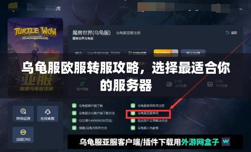 乌龟服欧服转服攻略，选择最适合你的服务器