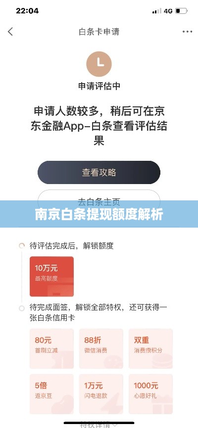 南京白条提现额度解析