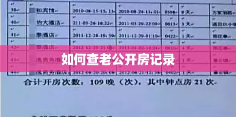 如何查老公开房记录