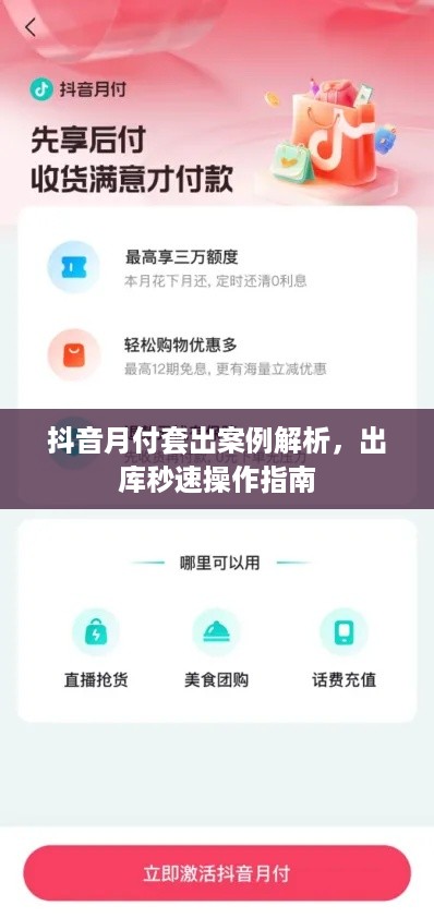 抖音月付套出案例解析，出库秒速操作指南