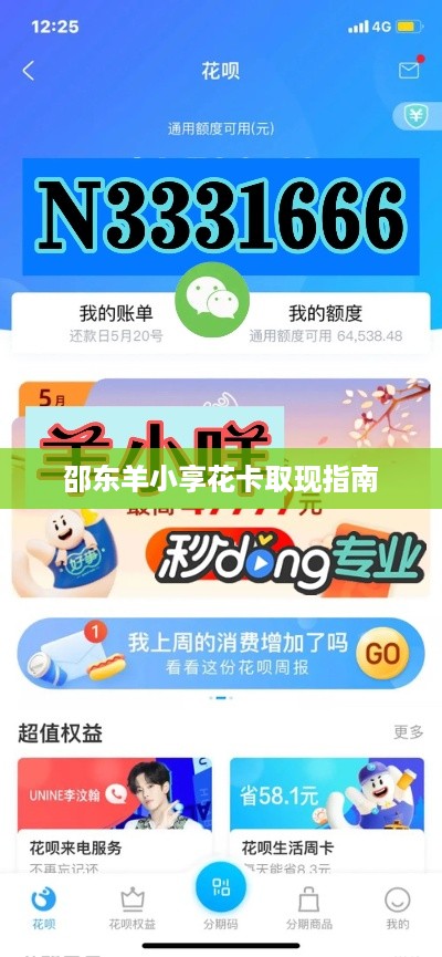 邵东羊小享花卡取现指南