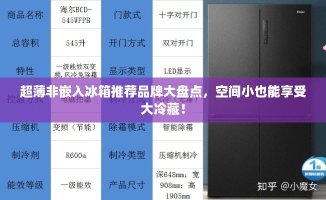 超薄非嵌入冰箱推荐品牌大盘点，空间小也能享受大冷藏！