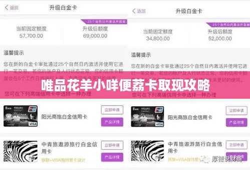 唯品花羊小咩便荔卡取现攻略
