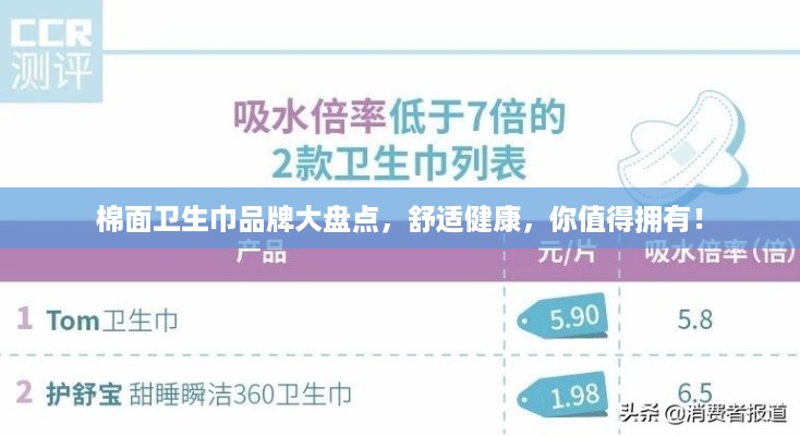 棉面卫生巾品牌大盘点，舒适健康，你值得拥有！