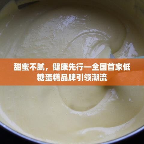 甜蜜不腻，健康先行—全国首家低糖蛋糕品牌引领潮流