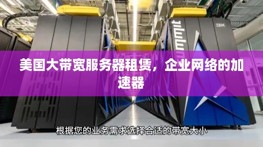 美国大带宽服务器租赁，企业网络的加速器