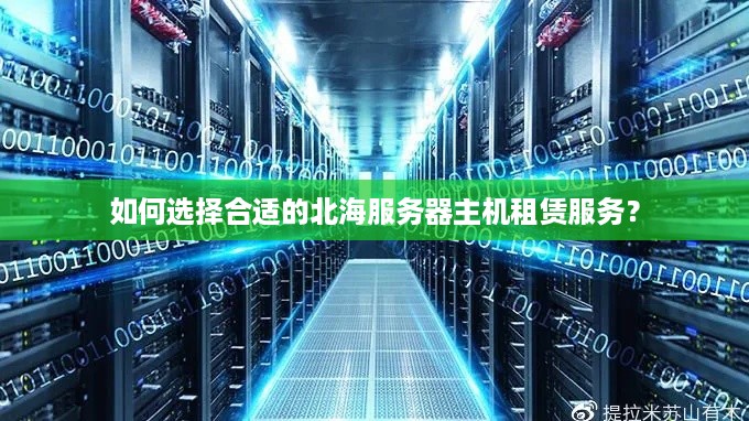 如何选择合适的北海服务器主机租赁服务？