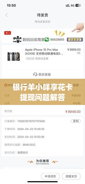 银行羊小咩享花卡提现问题解答