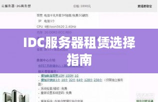 IDC服务器租赁选择指南