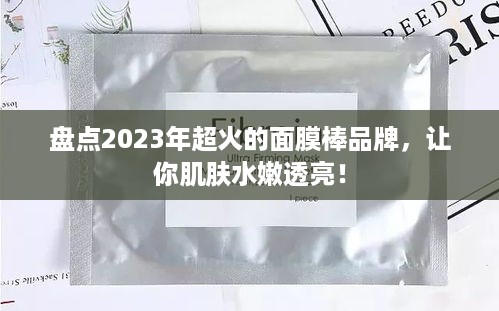 盘点2023年超火的面膜棒品牌，让你肌肤水嫩透亮！