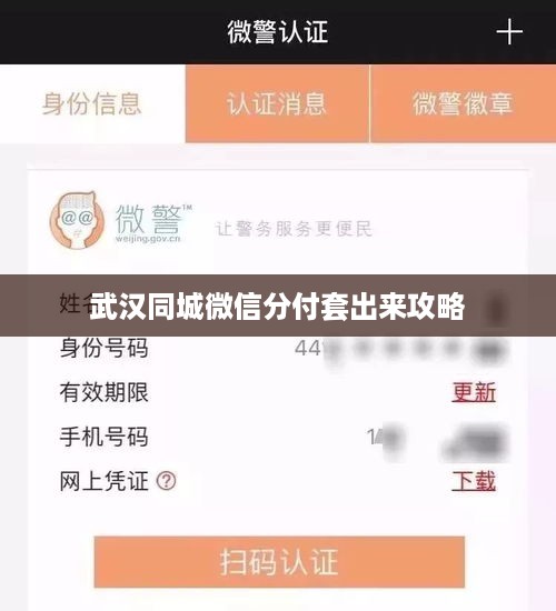 武汉同城微信分付套出来攻略