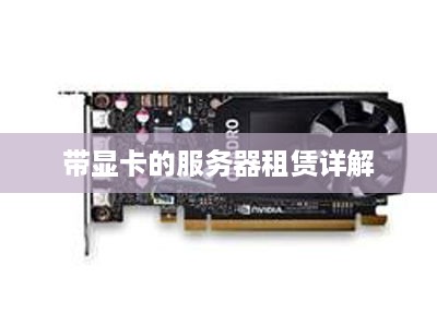 带显卡的服务器租赁详解