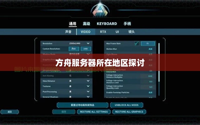 方舟服务器所在地区探讨