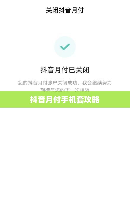 抖音月付手机套攻略
