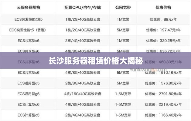 长沙服务器租赁价格大揭秘