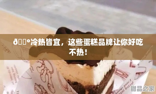 🍰冷热皆宜，这些蛋糕品牌让你好吃不热！
