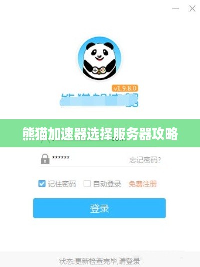 熊猫加速器选择服务器攻略