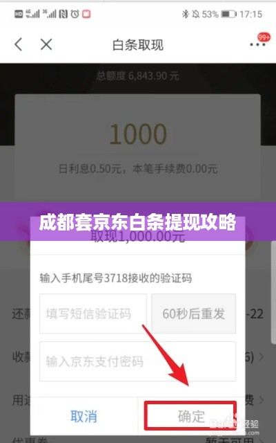 成都套京东白条提现攻略